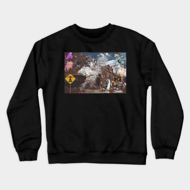 LIFE RECYCLE ART PRINTS Crewneck Sweatshirt by MICHAEL ZHOU